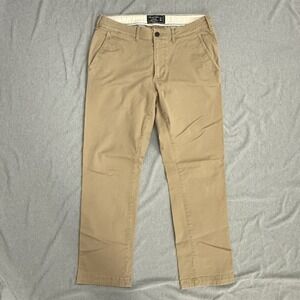 Abercrombie & Fitch Kennan Straight Khaki Chino Pants Men's 31x30 Preppy Y2K